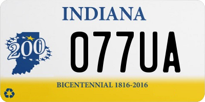 IN license plate 077UA