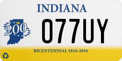 IN license plate 077UY