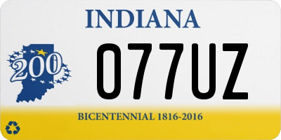 IN license plate 077UZ