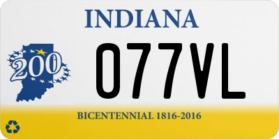 IN license plate 077VL