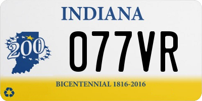 IN license plate 077VR