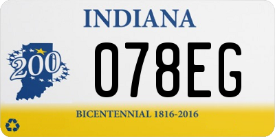 IN license plate 078EG