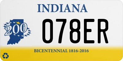 IN license plate 078ER