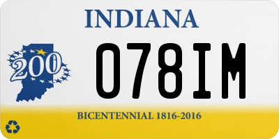 IN license plate 078IM