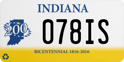 IN license plate 078IS