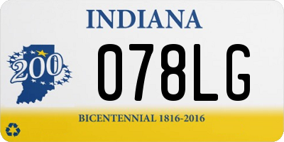 IN license plate 078LG