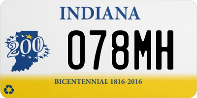 IN license plate 078MH