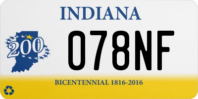 IN license plate 078NF