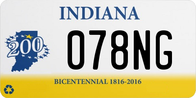 IN license plate 078NG