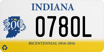 IN license plate 078OL