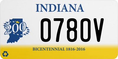IN license plate 078OV