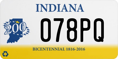 IN license plate 078PQ