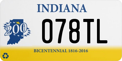 IN license plate 078TL