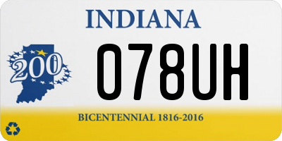 IN license plate 078UH