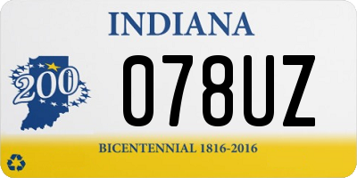 IN license plate 078UZ