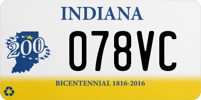 IN license plate 078VC