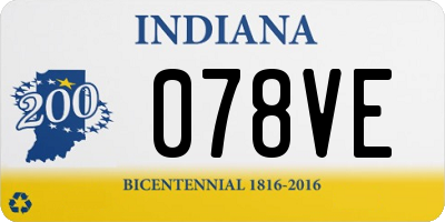 IN license plate 078VE
