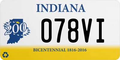 IN license plate 078VI