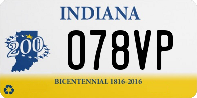 IN license plate 078VP