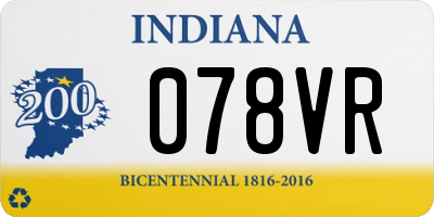 IN license plate 078VR