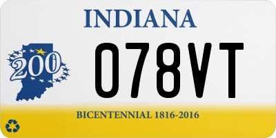 IN license plate 078VT