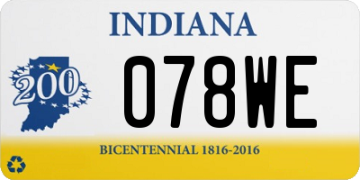 IN license plate 078WE