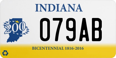 IN license plate 079AB