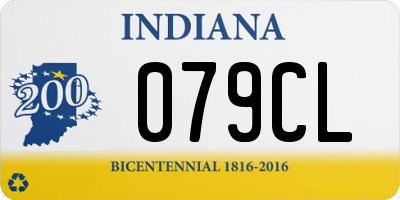 IN license plate 079CL