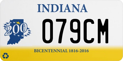 IN license plate 079CM