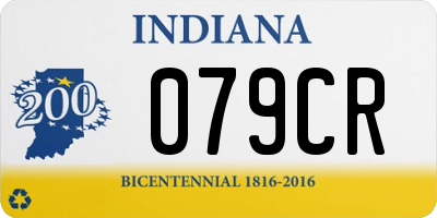 IN license plate 079CR