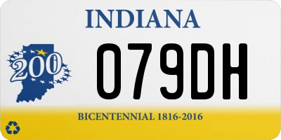 IN license plate 079DH