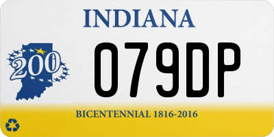 IN license plate 079DP