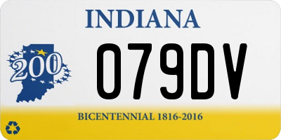 IN license plate 079DV