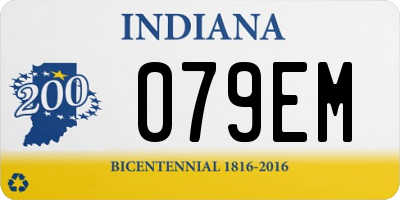 IN license plate 079EM