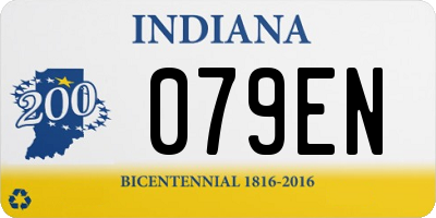 IN license plate 079EN