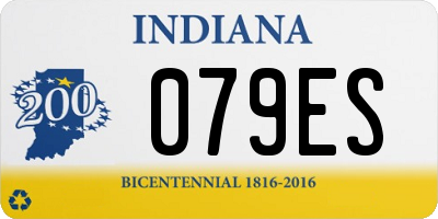 IN license plate 079ES