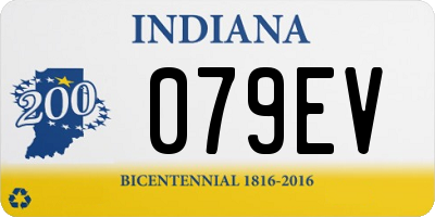 IN license plate 079EV