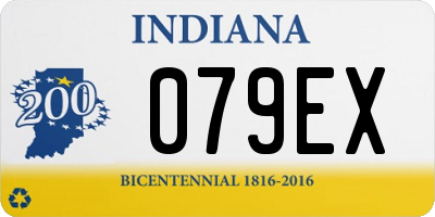 IN license plate 079EX