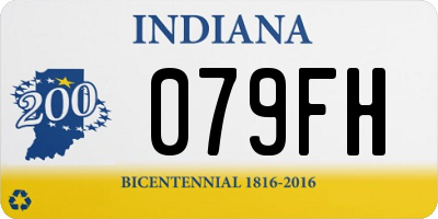 IN license plate 079FH