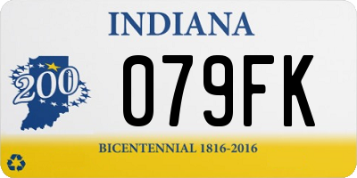 IN license plate 079FK