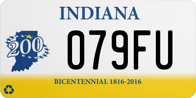 IN license plate 079FU