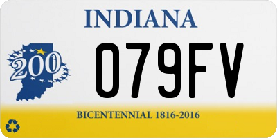 IN license plate 079FV