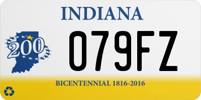 IN license plate 079FZ