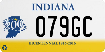 IN license plate 079GC