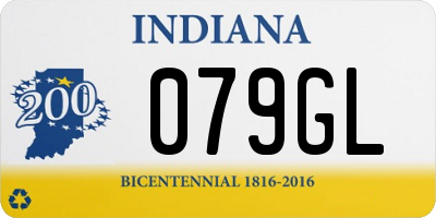 IN license plate 079GL