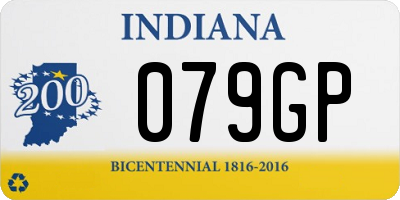 IN license plate 079GP