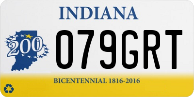 IN license plate 079GRT