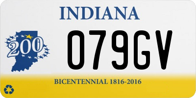 IN license plate 079GV