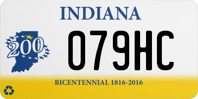 IN license plate 079HC