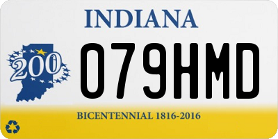 IN license plate 079HMD